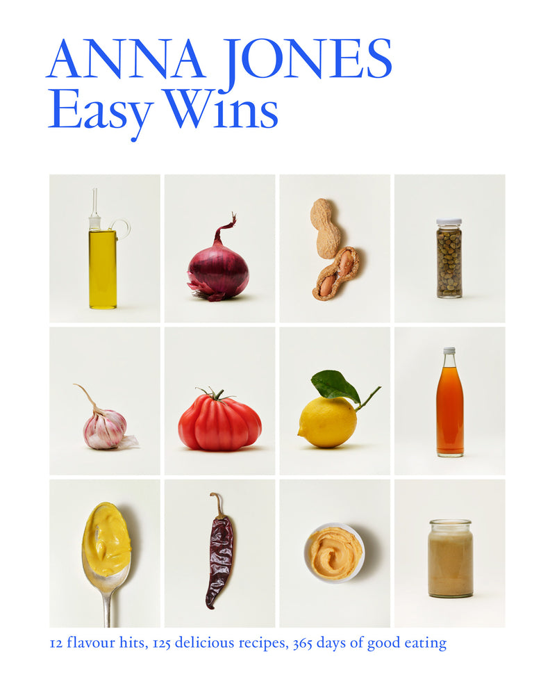 Book cover for Easy Wins: 12 Flavour Hits, 125 Delicious Recipes, 365 Days of Good Eating