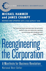 Book cover for Reengineering the Corporation: A Manifesto for Business Revolution