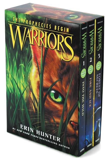Book cover for Warriors Box Set: Volumes 1 to 3: Into the Wild, Fire and Ice, Forest of Secrets