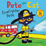 Book cover for Pete the Cat: Firefighter Pete: Includes Over 30 Stickers!