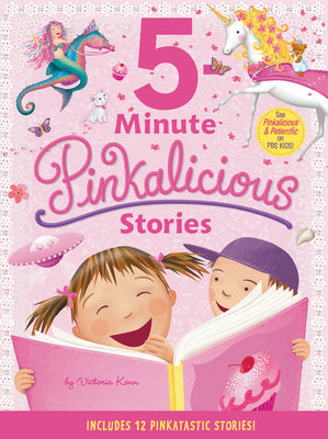 Book cover for Pinkalicious: 5-Minute Pinkalicious Stories: Includes 12 Pinkatastic Stories!