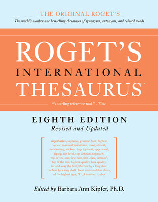 Book cover for Roget's International Thesaurus, 8th Edition