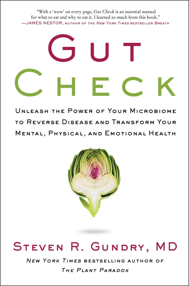 Book cover for Gut Check: Unleash the Power of Your Microbiome to Reverse Disease and Transform Your Mental, Physical, and Emotional Health