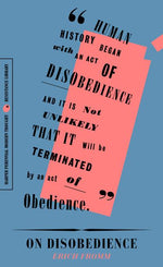 Book cover for On Disobedience: Why Freedom Means Saying No to Power