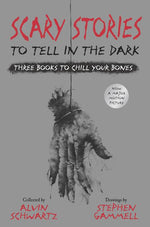 Book cover for Scary Stories to Tell in the Dark: Three Books to Chill Your Bones: All 3 Scary Stories Books with the Original Art!