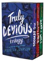 Book cover for Truly Devious 3-Book Box Set: Truly Devious, Vanishing Stair, and Hand on the Wall