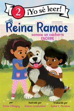 Book cover for Reina Ramos Conoce Un Cachorro Enorme: Reina Ramos Meets a Big Puppy (Spanish Edition)