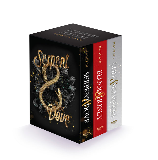 Book cover for Serpent & Dove 3-Book Paperback Box Set: Serpent & Dove, Blood & Honey, Gods & Monsters