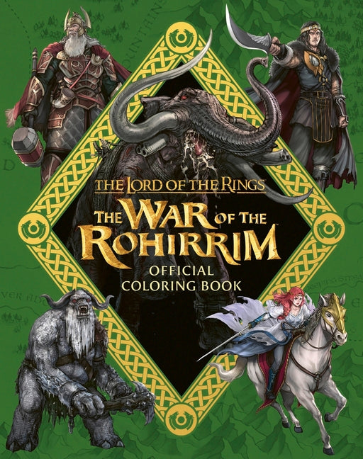 Book cover for Lord of the Rings: The War of the Rohirrim Official Coloring Book