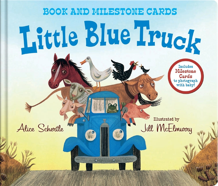 Book cover for Little Blue Truck Milestone Edition: Book and Milestone Cards