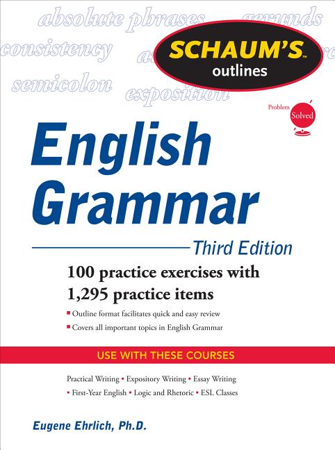 Book cover for Schaum's Outline of English Grammar