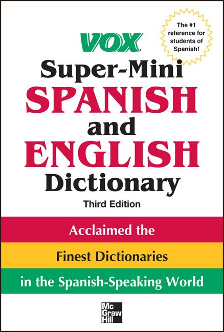 Book cover for Vox Super-Mini Spanish and English Dictionary