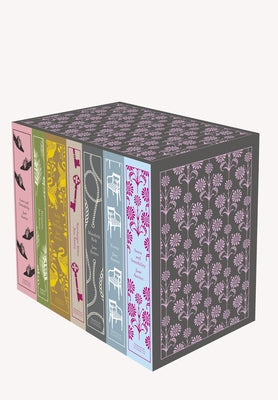 Book cover for Jane Austen: The Complete Works 7-Book Boxed Set: Sense and Sensibility; Pride and Prejudice; Mansfield Park; Emma; Northanger Abbey; Persuasion; Love