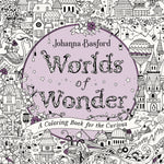 Book cover for Worlds of Wonder: A Coloring Book for the Curious