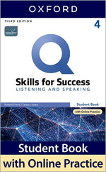 Book cover for Q3e 4 Listening and Speaking Student Book and IQ Online Pack