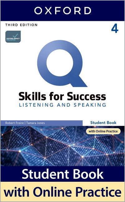 Book cover for Q3e 4 Listening and Speaking Student Book and IQ Online Pack