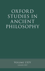 Book cover for Oxford Studies in Ancient Philosophy, Volume 64
