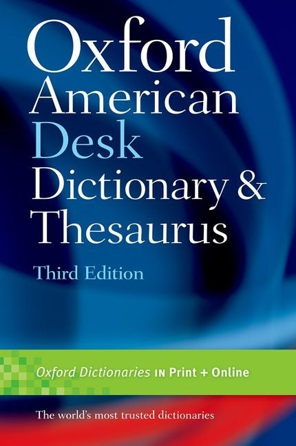 Book cover for Oxford American Desk Dictionary and Thesaurus