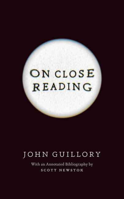 Book cover for On Close Reading