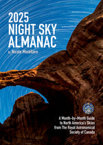 Book cover for 2025 Night Sky Almanac: A Month-By-Month Guide to North America's Skies from the Royal Astronomical Society of Canada