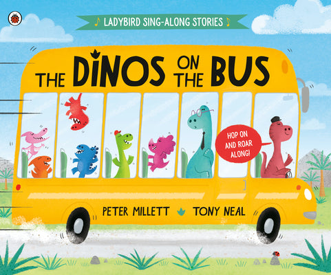 Book cover for The Dinos on the Bus