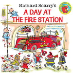 Book cover for Richard Scarry's a Day at the Fire Station