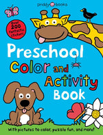 Book cover for Preschool Color & Activity Book: With Pictures to Color, Puzzle Fun, and More!