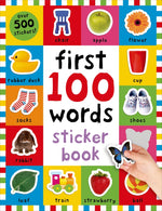 Book cover for First 100 Stickers: Words: Over 500 Stickers