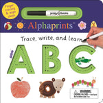 Book cover for Alphaprints: Trace, Write, and Learn ABC: Finger Tracing & Wipe Clean
