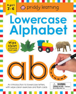 Book cover for Wipe Clean Workbook: Lowercase Alphabet (Enclosed Spiral Binding): Ages 3-6; With Pen & Flash Cards