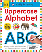 Book cover for Wipe Clean Workbook: Uppercase Alphabet (Enclosed Spiral Binding): Ages 3-6; Wipe-Clean with Pen & Flash Cards