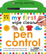 Book cover for My First Wipe Clean: Pen Control: A Fun Early Learning Book for Kids to Practice Their Pen Control Skills