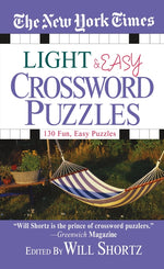 Book cover for The New York Times Light and Easy Crossword Puzzles: 130 Fun, Easy Puzzles