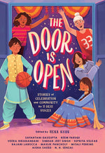 Book cover for The Door Is Open: Stories of Celebration and Community by 11 Desi Voices