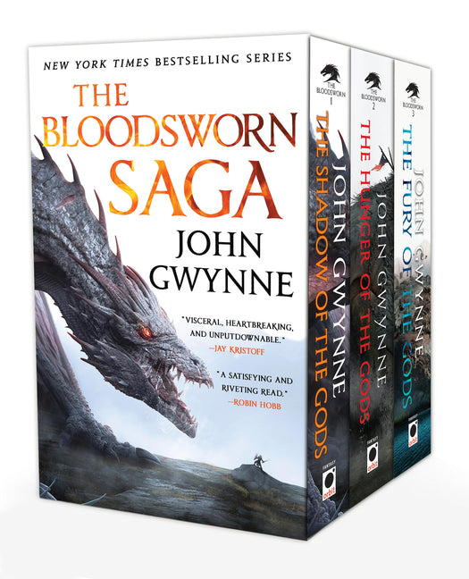 Book cover for Bloodsworn Saga Boxed Set: The Shadow of the Gods, the Hunger of the Gods, the Fury of the Gods