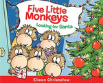Book cover for Five Little Monkeys Looking for Santa: A Christmas Holiday Book for Kids