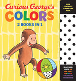 Book cover for Curious George's Colors: High Contrast Tummy Time Book