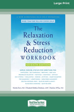 Book cover for Relaxation and Stress Reduction Workbook (16pt Large Print Edition)