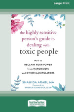 Book cover for Highly Sensitive Person's Guide to Dealing with Toxic People: How to Reclaim Your Power from Narcissists and Other Manipulators [Standard Large Print