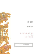 Book cover for If Not, Winter: Fragments of Sappho