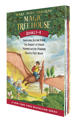 Book cover for Magic Tree House #1-4