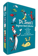 Book cover for Dr. Seuss's Beginner Book Boxed Set Collection: The Cat in the Hat; One Fish Two Fish Red Fish Blue Fish; Green Eggs and Ham; Hop on Pop; Fox in Socks
