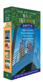 Book cover for Magic Tree House Books 17-20 Boxed Set: The Mystery of the Enchanted Dog