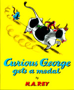 Book cover for Curious George Gets a Medal