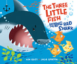 Book cover for The Three Little Fish and the Big Bad Shark