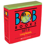 Book cover for Bob Books - Long Vowels Box Set Phonics, Ages 4 and Up, Kindergarten, First Grade (Stage 3: Developing Reader)