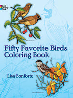 Book cover for Fifty Favorite Birds Coloring Book