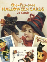 Book cover for Old-Fashioned Halloween Cards: 24 Cards