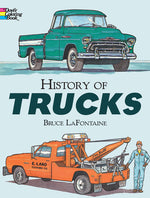 Book cover for History of Trucks Coloring Book