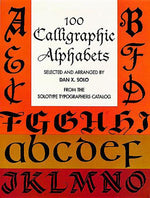 Book cover for 100 Calligraphic Alphabets